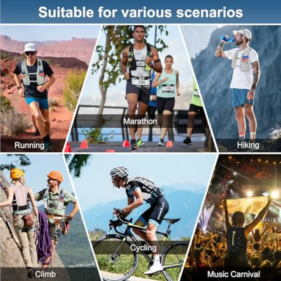 Hydration Running Vest Backpack For Men Women Lightweight Marathon Trail Cycling Hiking