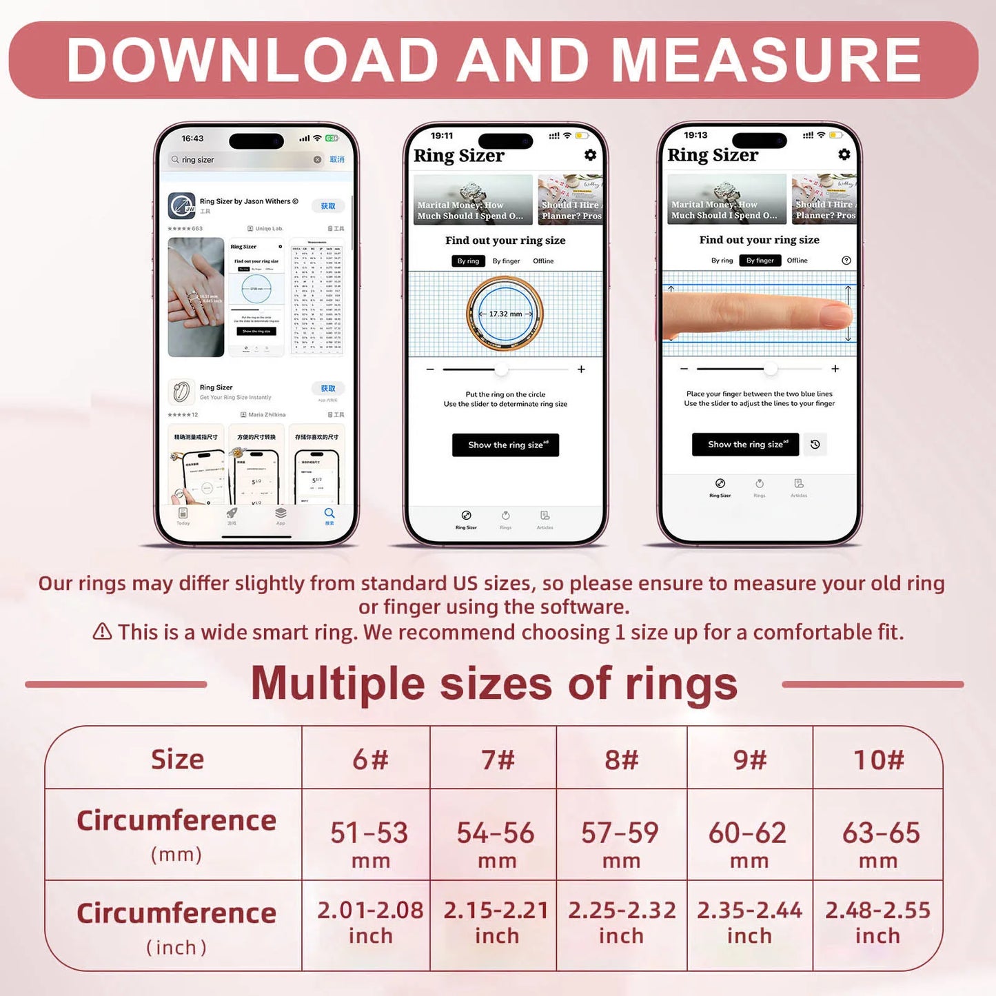 UouNeaCo Ceramic Smart Ring With Charging Case Health Sleep Monitoring