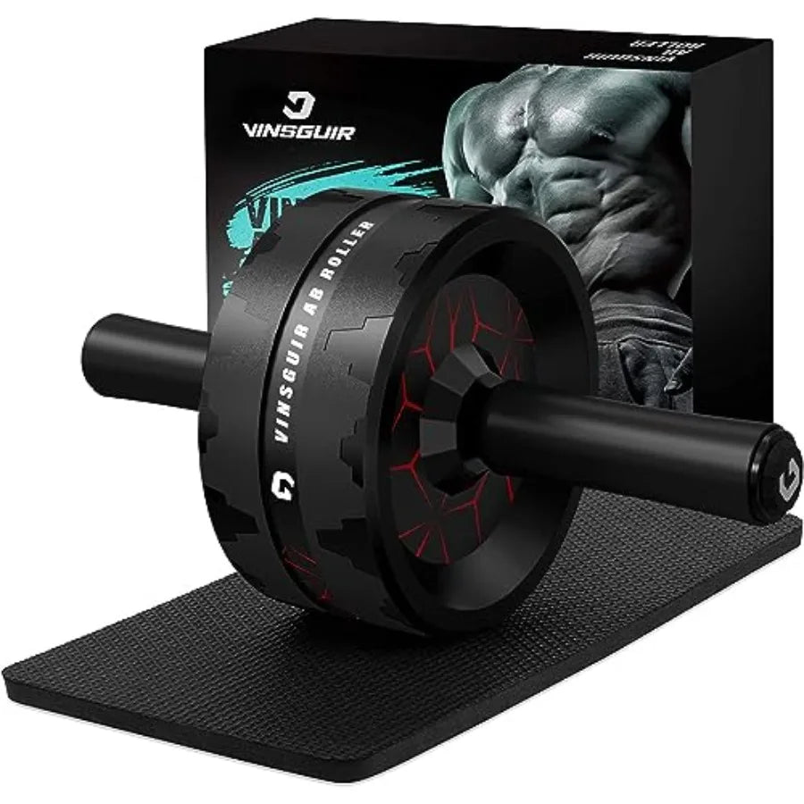 Ab Roller Wheel Abs Core Workout Equipment For Home Gym Knee Pad