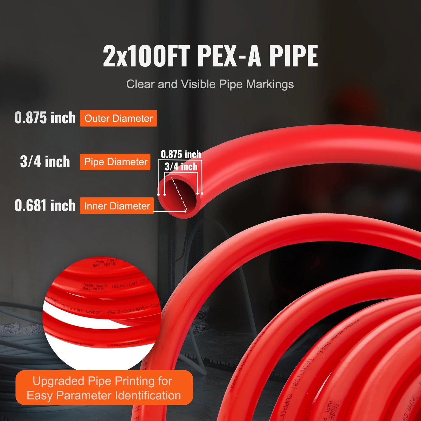 SucceBuy PEX A Flexible Tubing For Potable Water Systems