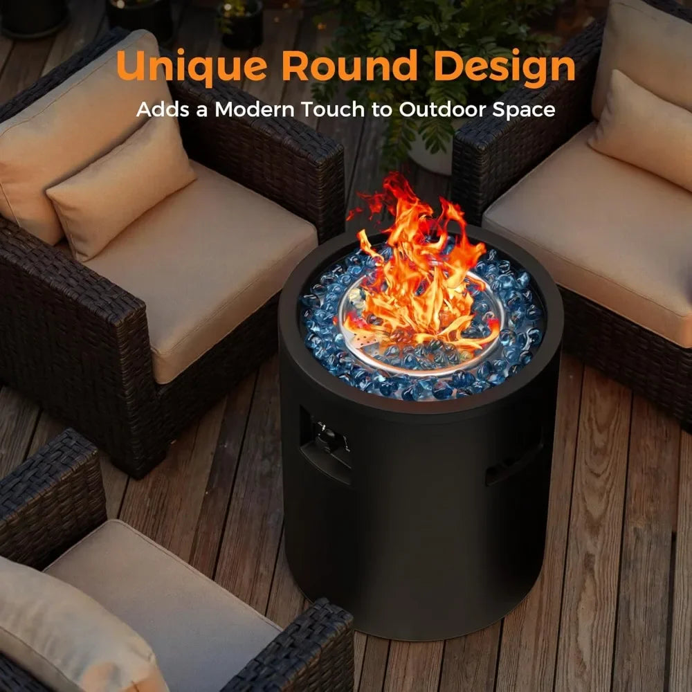 50,000 BTU Propane Fire Pit For Outdoor Patio And Garden