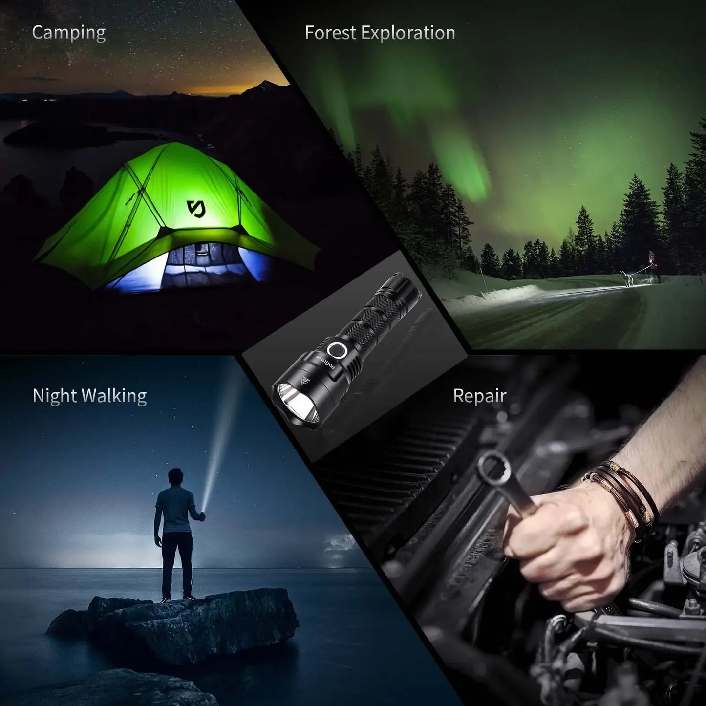 Sofirn C8G SST40 Powerful LED Flashlight 21700 Power Indicator