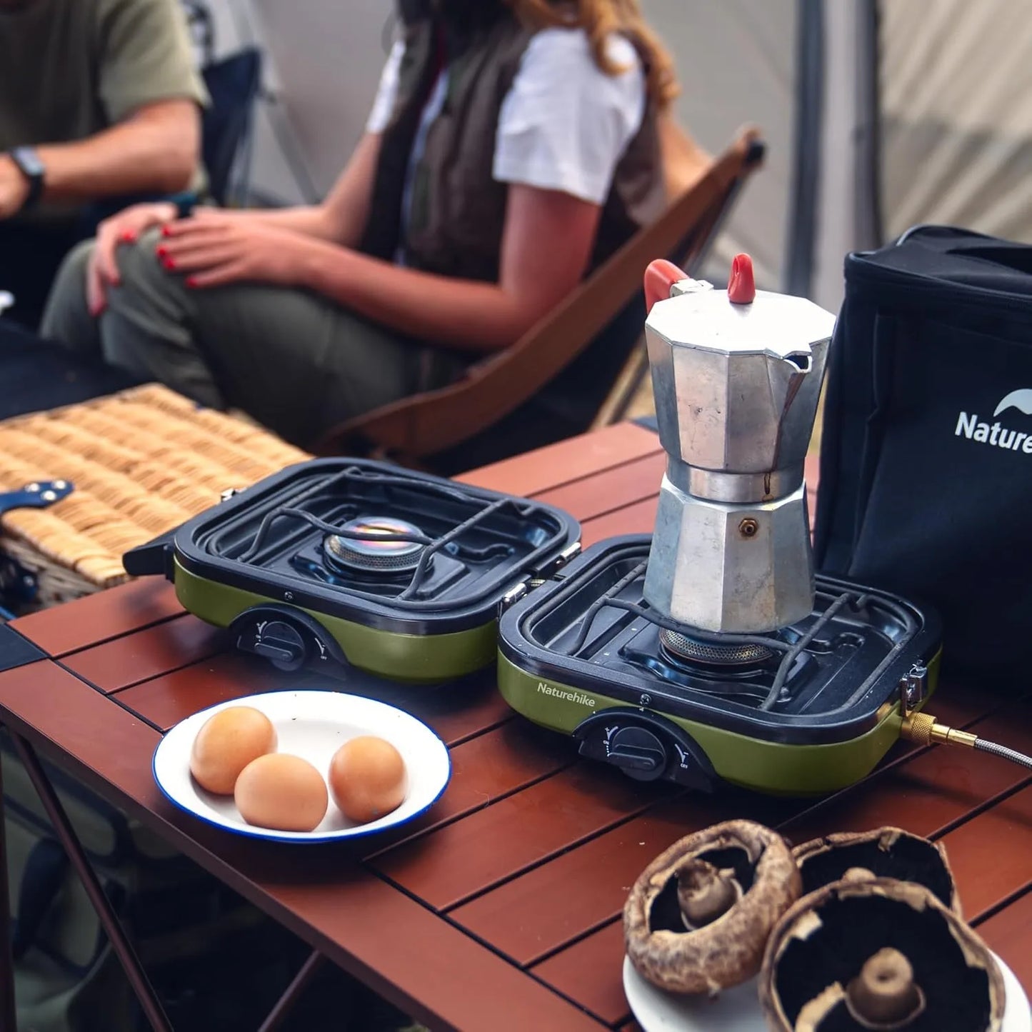 Naturehike 2 Burner Folding Camping Stove Propane Gas