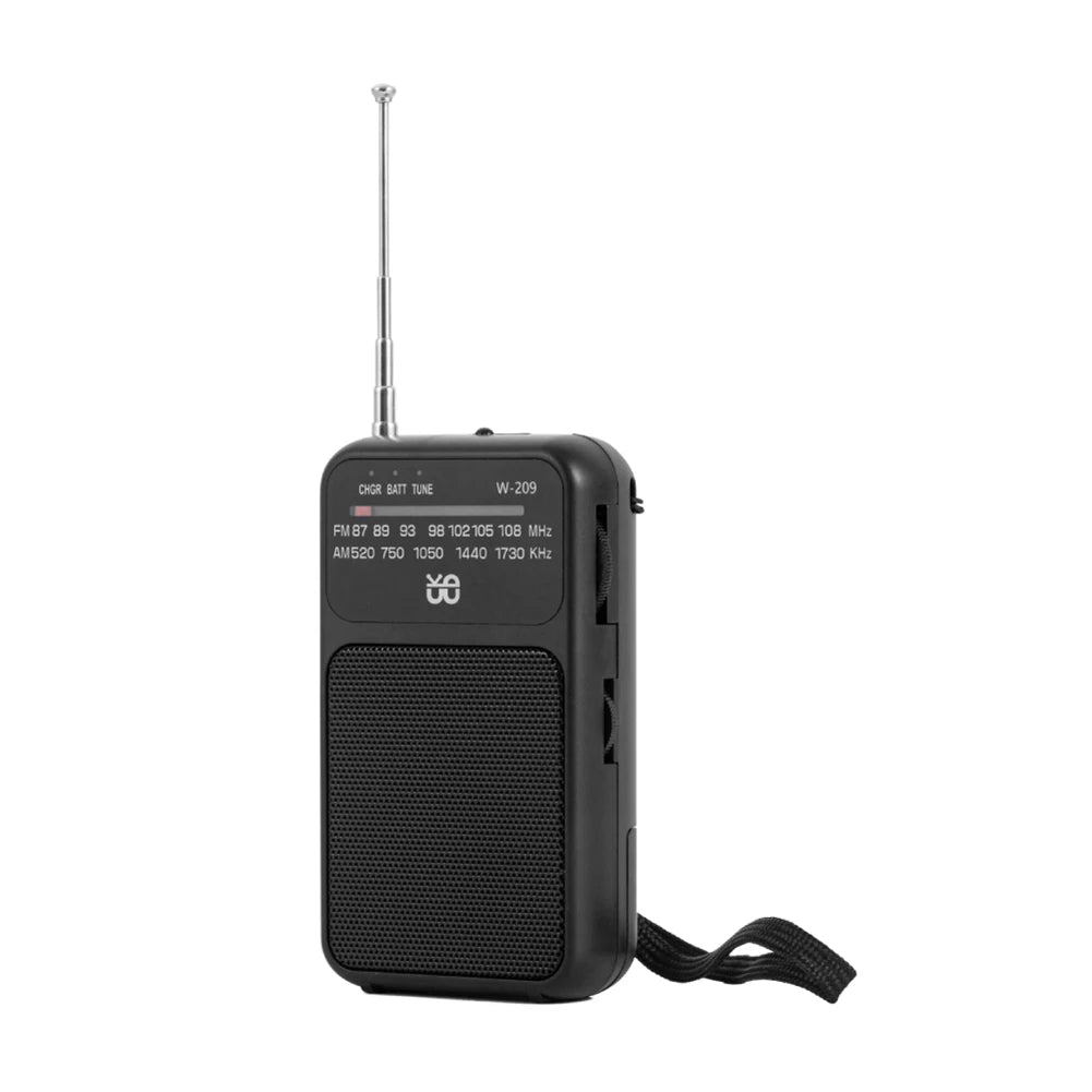 NovaSphere Portable AM FM Radio Built In Speaker