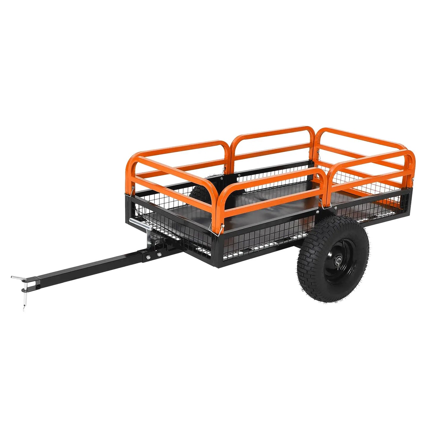 Acekool Heavy Duty Steel Garden Dump Trailer For ATV UTV Lawn Tractor