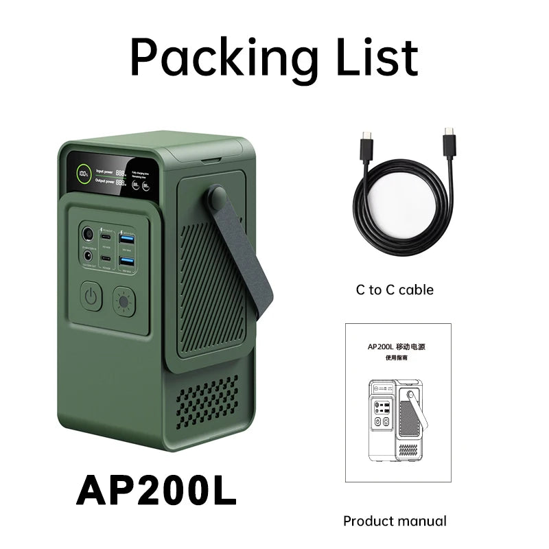 CTOLITY 200W Power Station With 192Wh LiFePO4 Battery