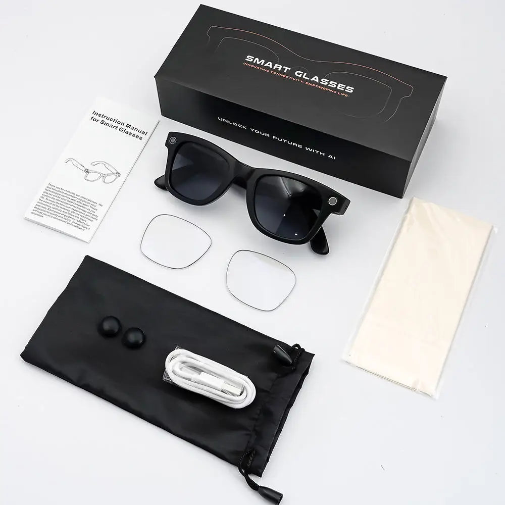 Sanvnet GS4 MAX Smart Eyewear 8MP Camera AI Dual Lenses