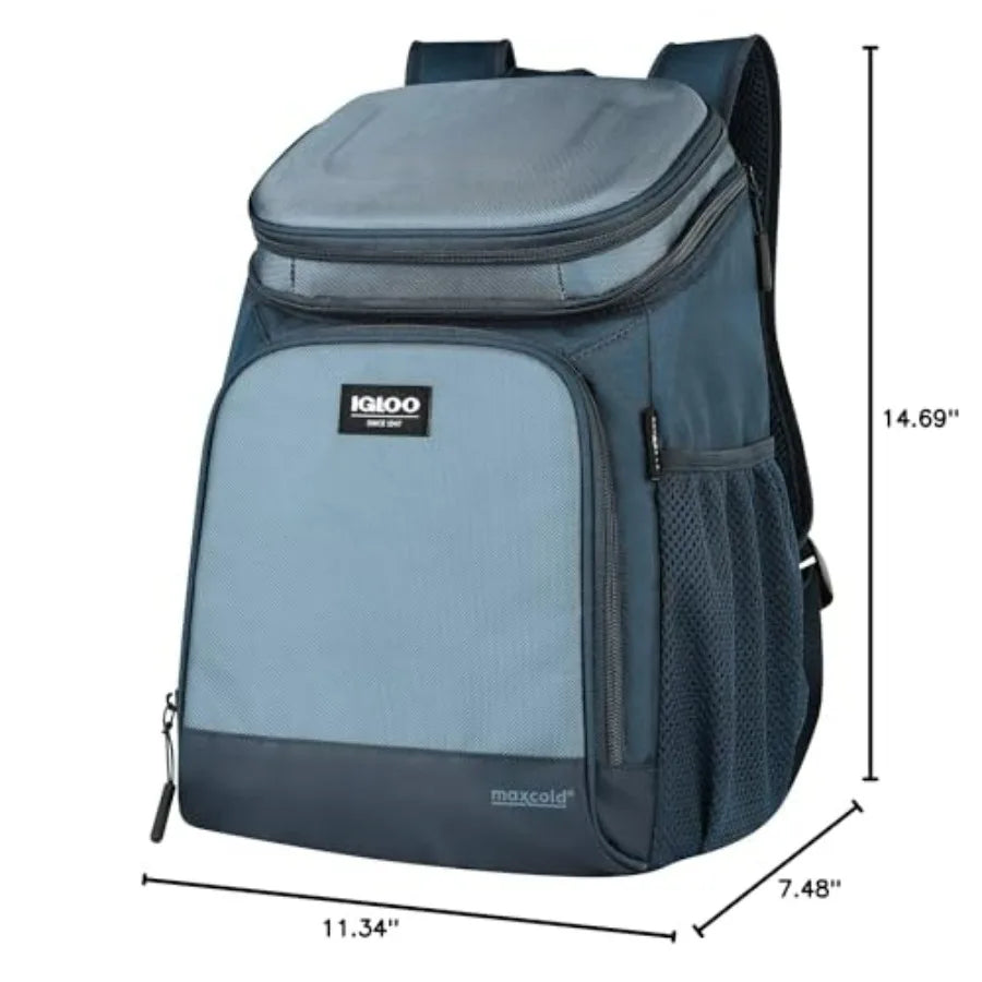 Backpack Cooler for Outdoor Use Insulated Soft Sided Bag with Leak Proof Lining