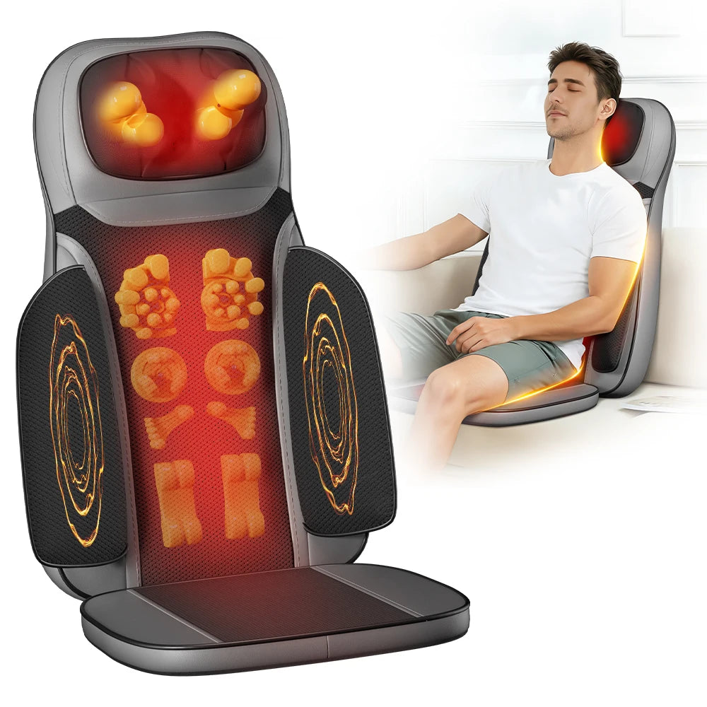 HIMOUTA Shiatsu Neck Back Massager With Heat Adjustable Intensity