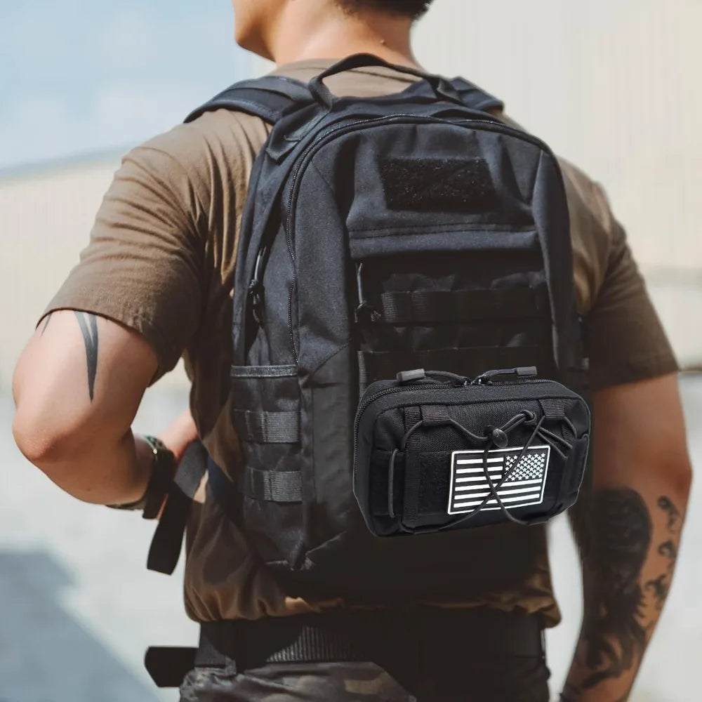 Compact Tactical MOLLE Pouch EDC Utility Bag Waist Pack First Aid Kit
