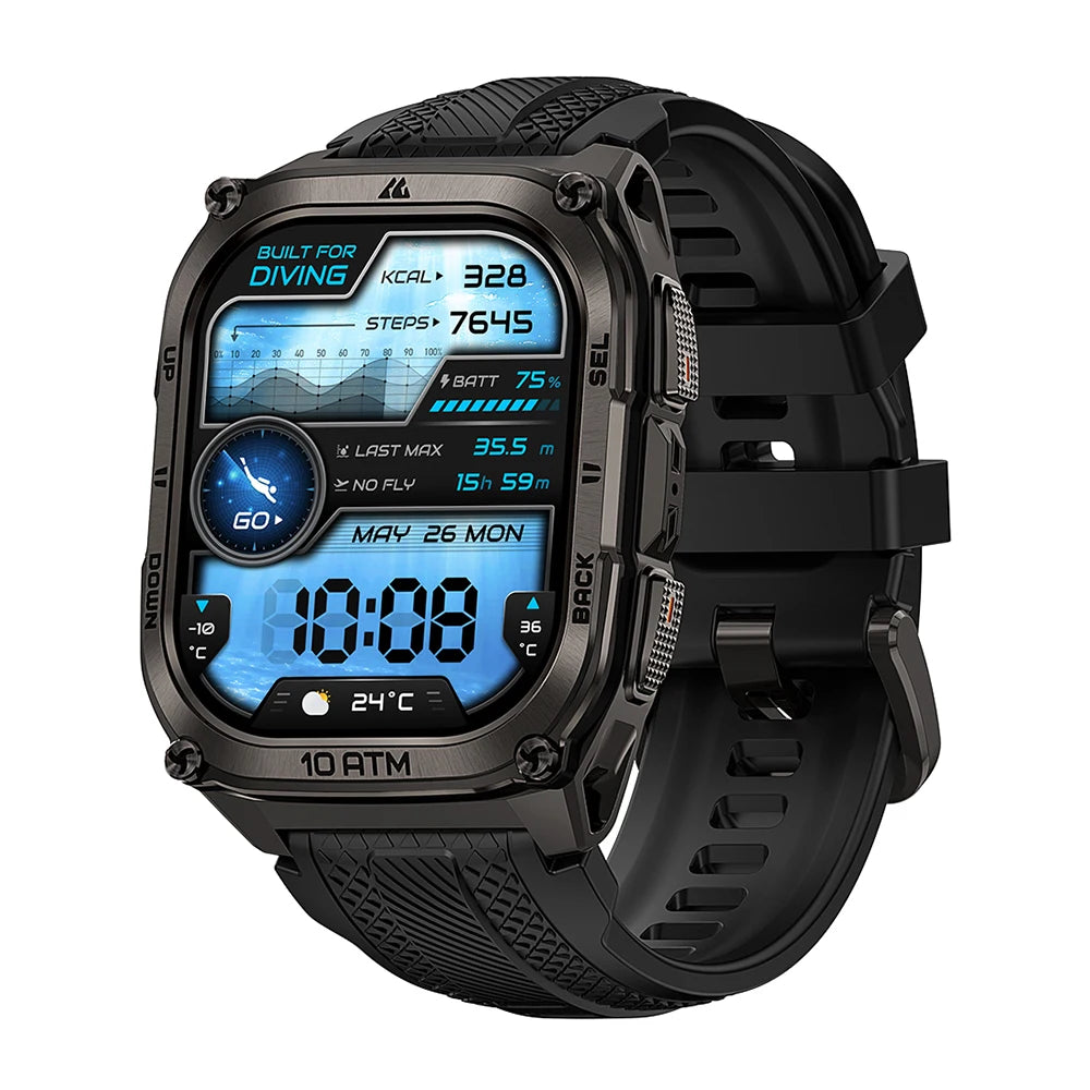 KOSPET Tank M4 Smartwatch Satellite GPS With Offline Maps 10ATM