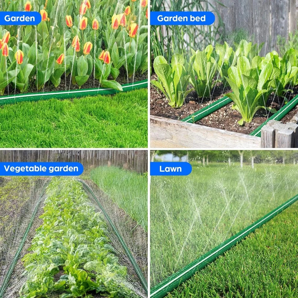 Three Tube Sprinkler Hose With Holes For Efficient Lawn Watering