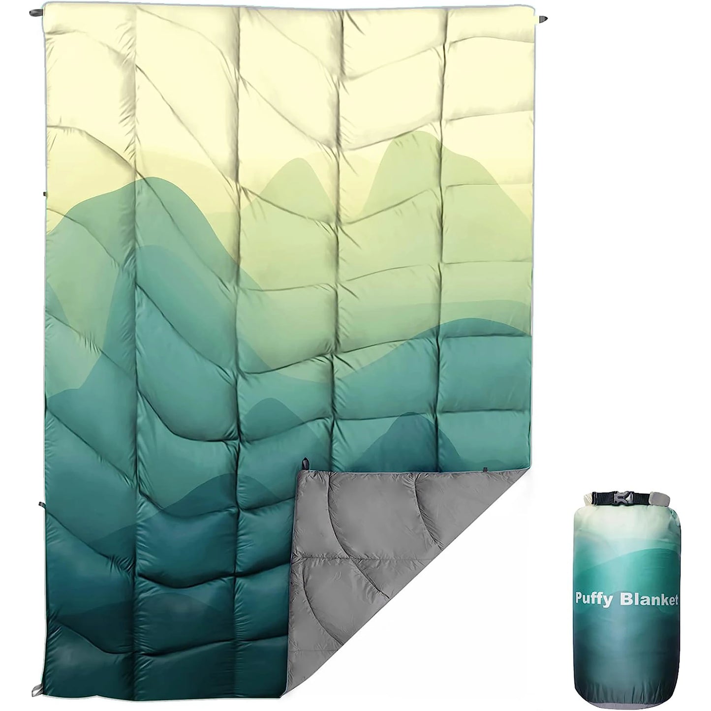 Outdoor Camping Blanket Fluffy Waterproof Warm Portable Storage Bag Hiking Picnic Car Use Multi-Functional Blanket