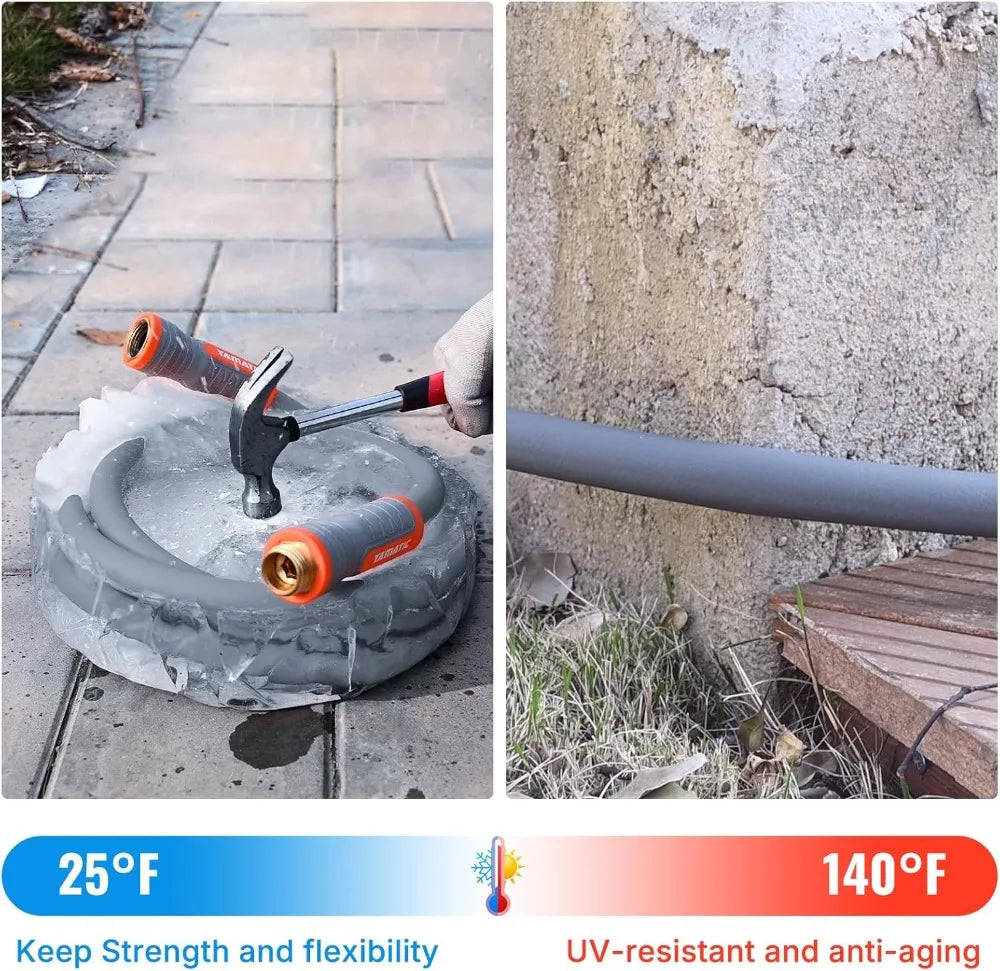 Heavy Duty Garden Hose With Swivel Handle Kink Resistant