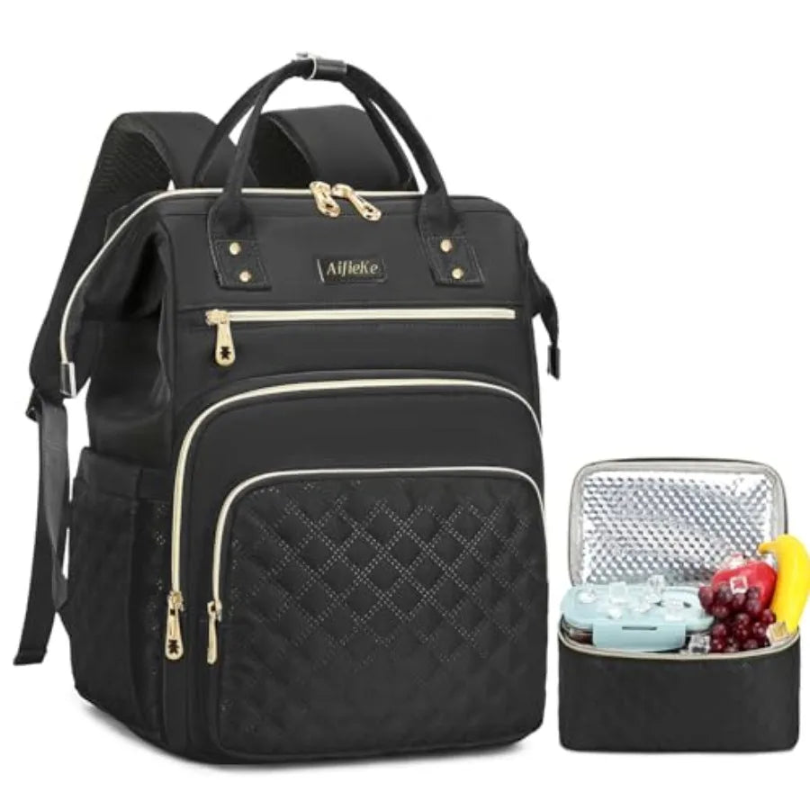 Lunch Backpack With Insulated Lunch Bag And Laptop Compartment Cooler