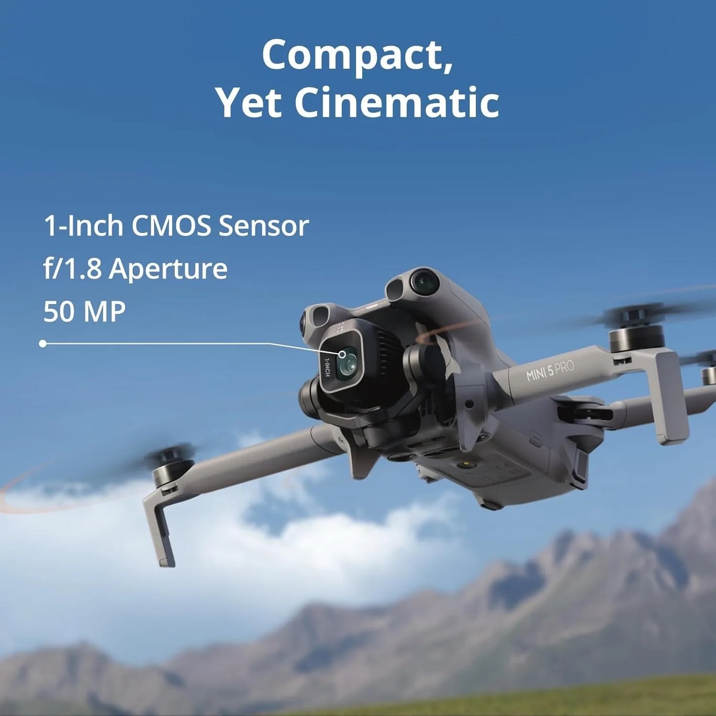 DJI Mini 5 Pro 4K Drone With 1 Inch CMOS Camera And Obstacle Sensing Under 249g