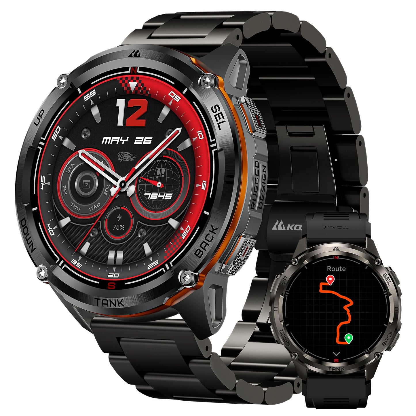KOSPET Tank T3 Ultra 2 GPS Smartwatch With Barometer