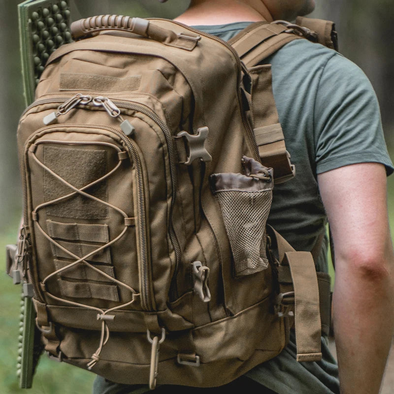 LQARMY Tactical Backpack Water Resistant Outdoor Hiking Bag Military Rucksack