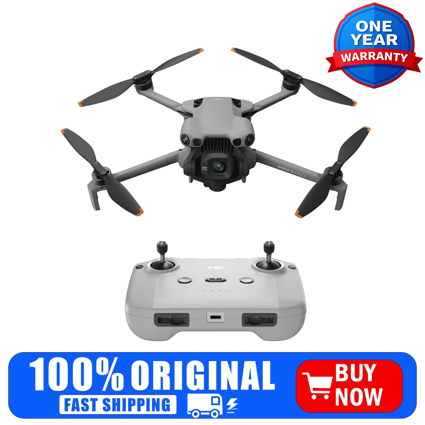 DJI Mini 5 Pro 4K Drone With 1 Inch CMOS Camera And Obstacle Sensing Under 249g
