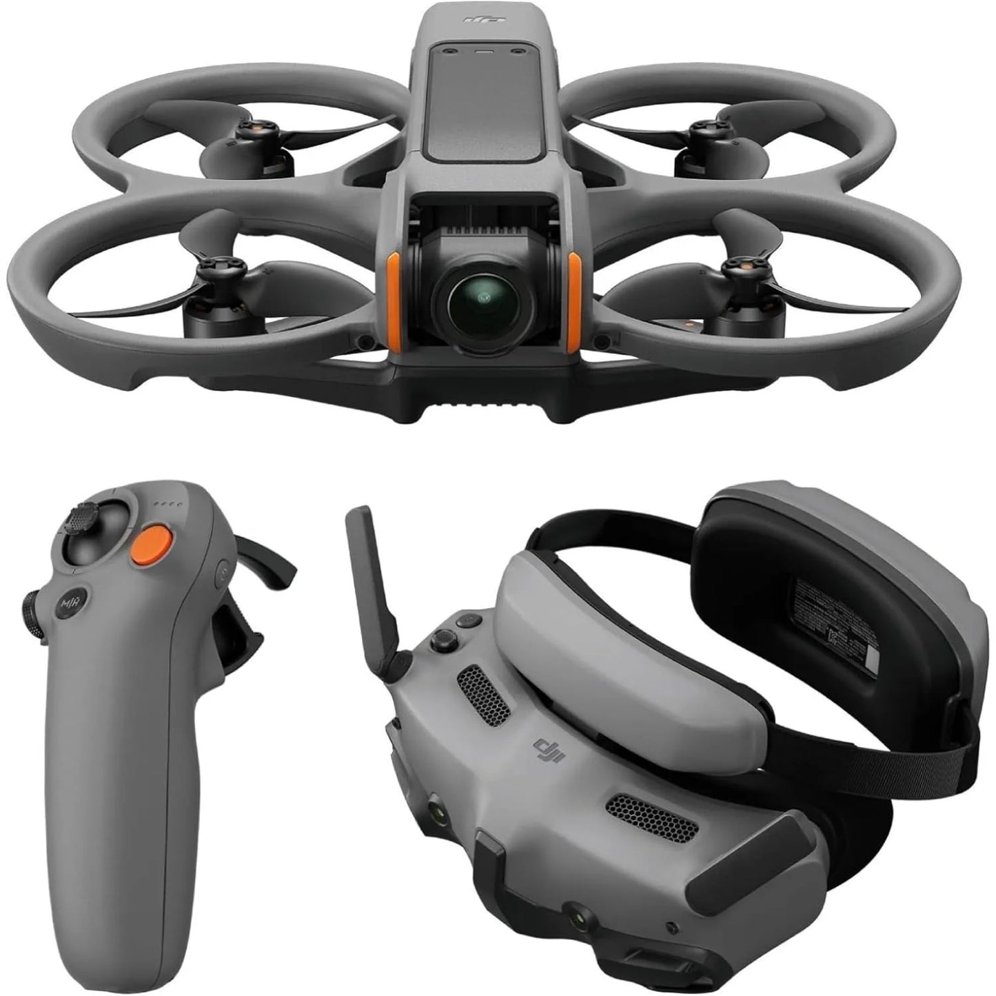 DJI Avata 2 Fly More Combo (1 Battery), FPV Drones with Camera for Adults 4K, Immersive Experience, Built-in Propeller Guard, Easy Flip/Roll, FAA Remote ID Compliant, POV Content Drone, Black