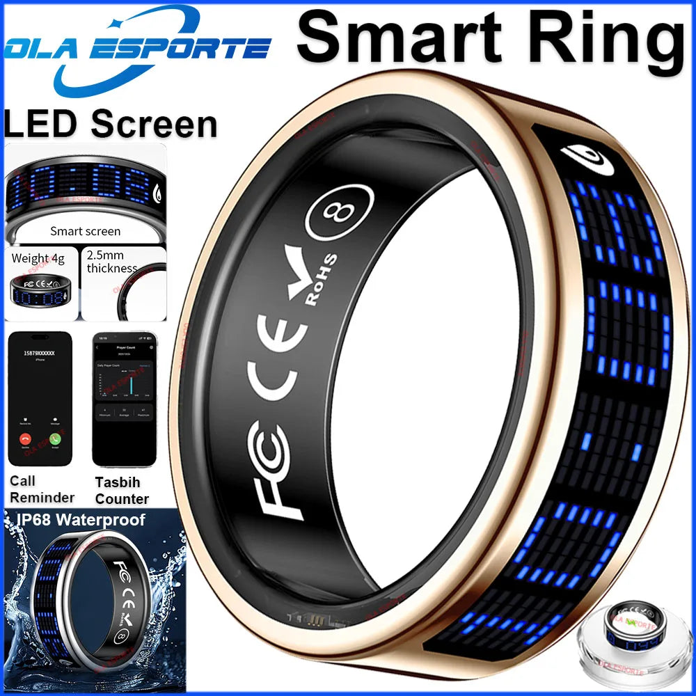 Ola Esporte Smart Ring Heart Rate Blood Oxygen Health Monitor