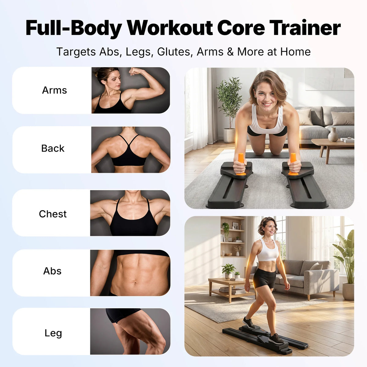 MERACH Pilates Reformer – Multifunctional Pilate Board with 120 kg Foldable, Mini Pilate Reformer for Abs, Arms and Legs, Pilates Table at Home Silence Desmontable, para Abdominales y Cuerpo Completo, Portátil para Entrena