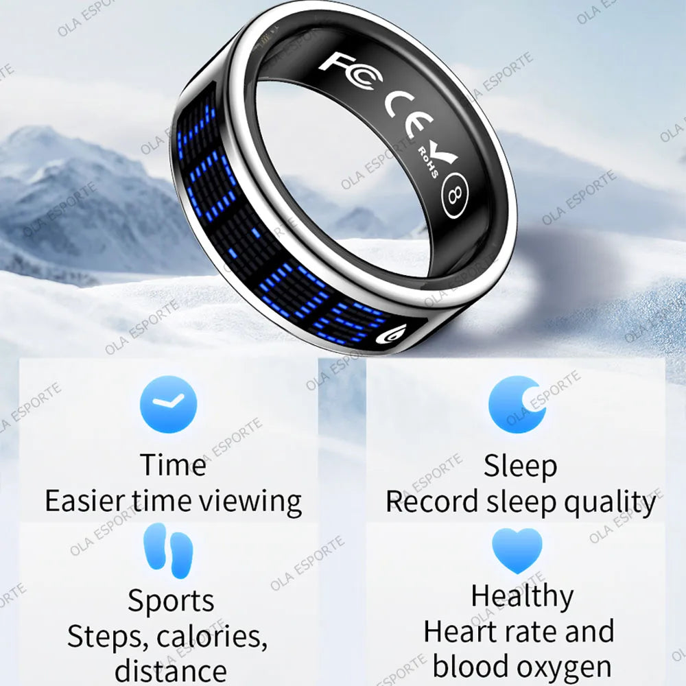Ola Esporte Smart Ring Heart Rate Blood Oxygen Health Monitor