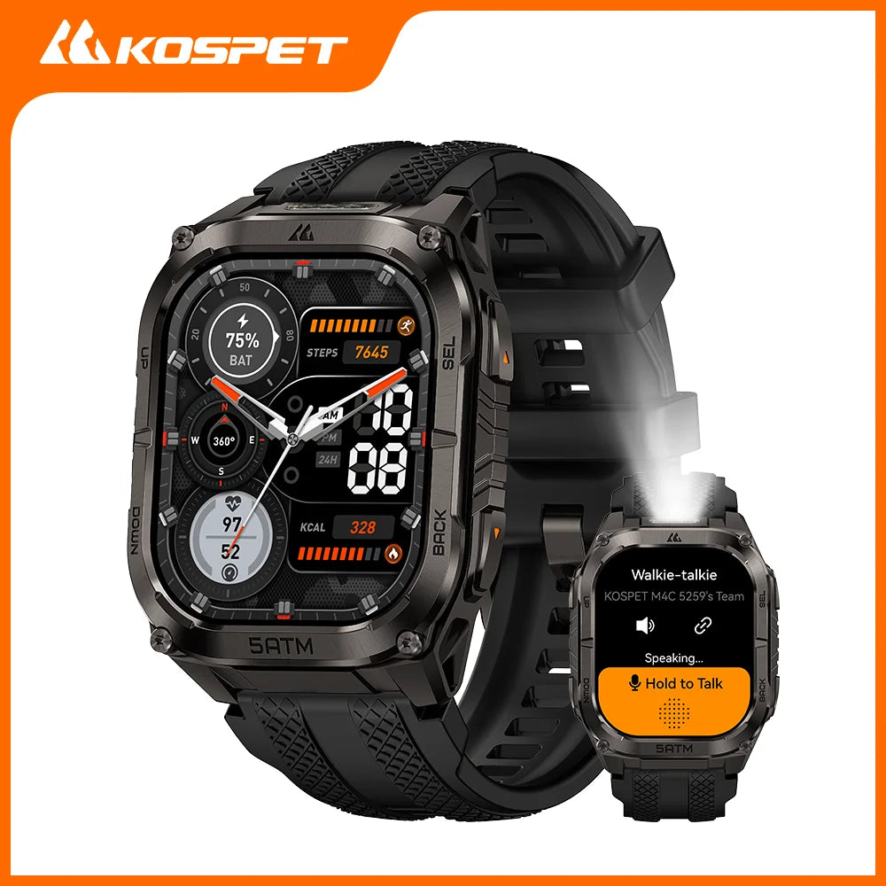 Kospe Tank M4C GPS Smartwatch MIL-STD-810H 5ATM Waterproof