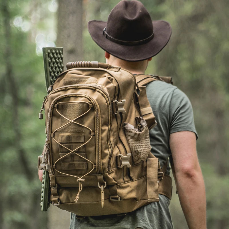 LQARMY Tactical Backpack Water Resistant Outdoor Hiking Bag Military Rucksack