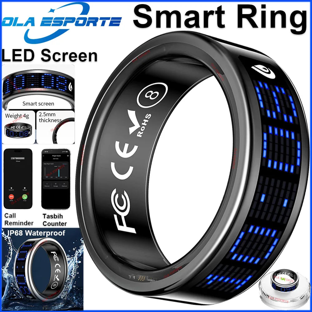 Ola Esporte Smart Ring Heart Rate Blood Oxygen Health Monitor