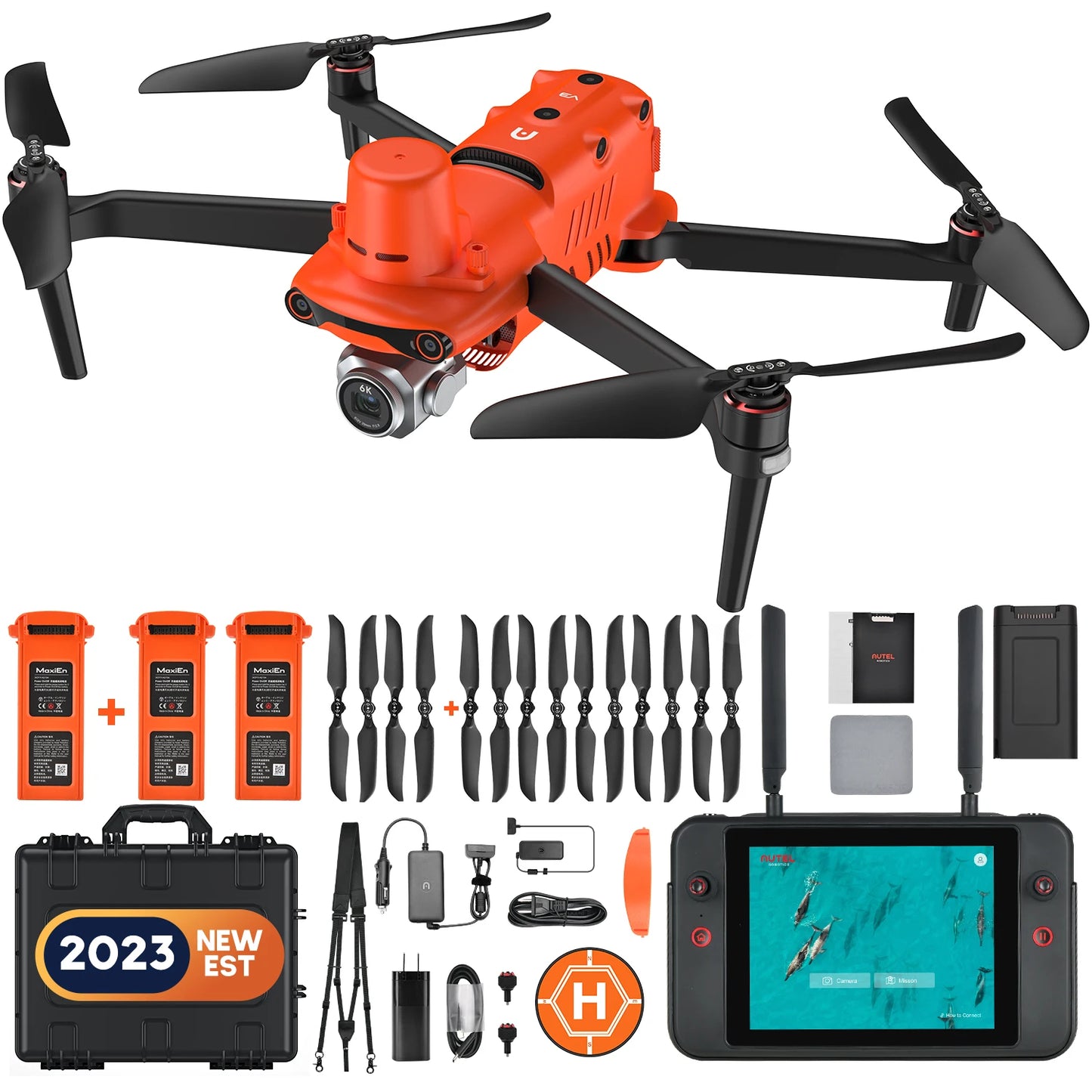 Autel Robotics Drone Evo II Pro RTK V3 4K Professional 1"Cmos 360 °  Obstacle Mapping Professional Surveying Ai Target Recognition