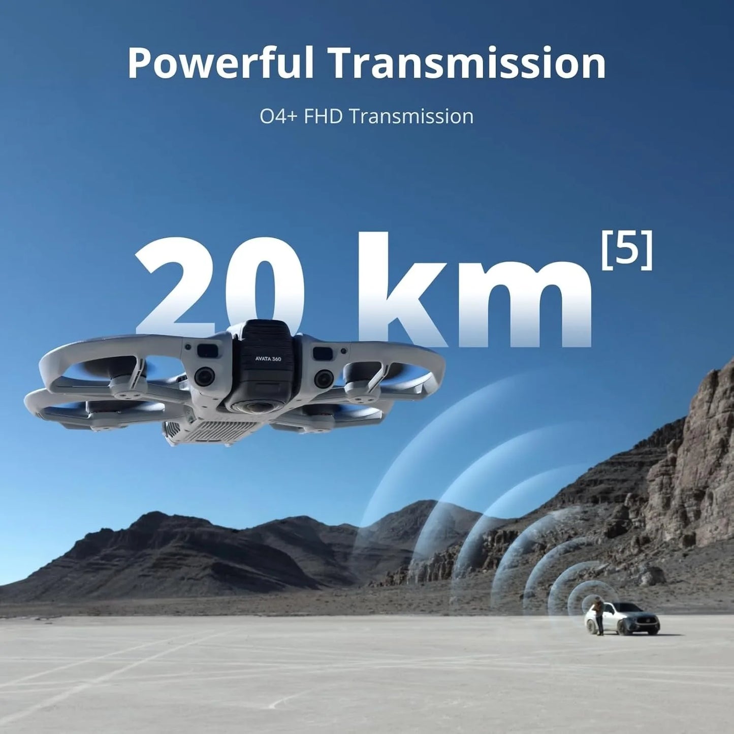 DJI Avata 360 (RC 2), 360° Drone With 1-Inch 8K 360° Imaging for FPV & Aerial Filming, 360° Camera Drone With Propeller Guard. Includes RC 2 With a Built-In Screen for Precise Control