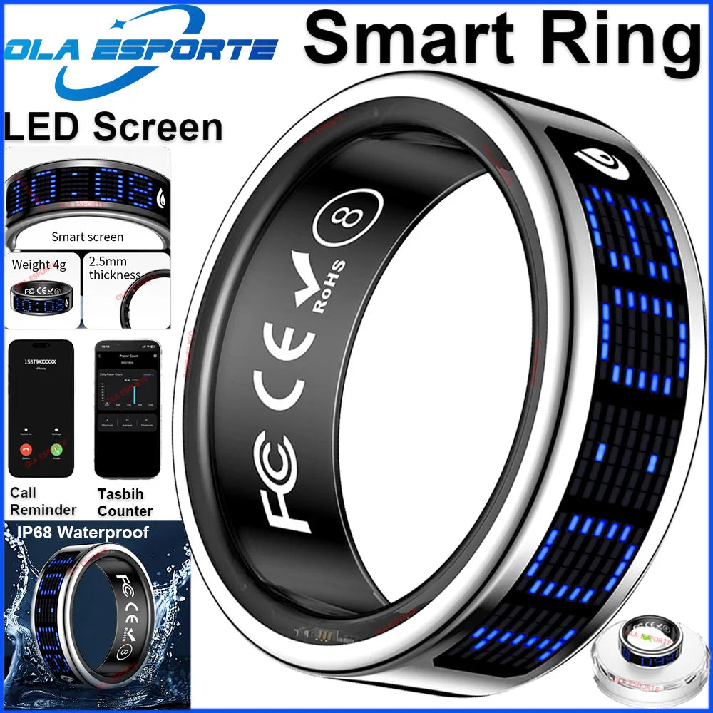 Ola Esporte Smart Ring Heart Rate Blood Oxygen Health Monitor