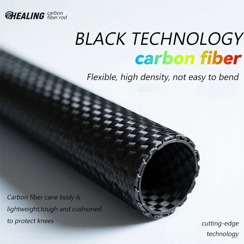 OKHEALING Ultralight Carbon Fiber Trekking Poles Two Pack Folding