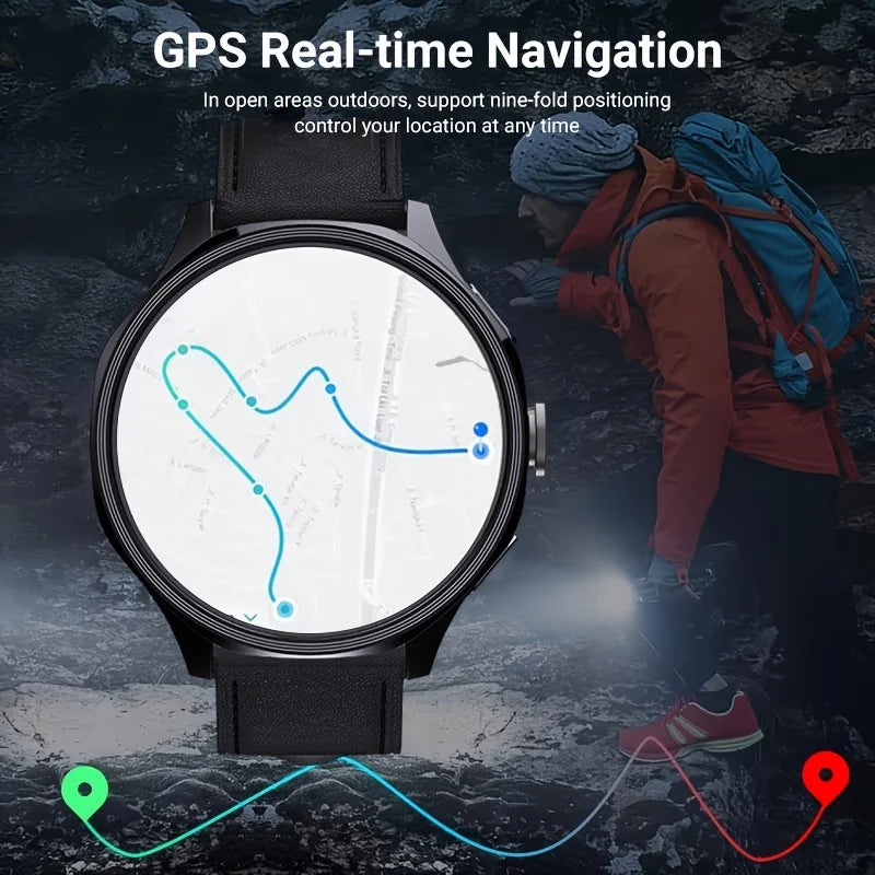 W And O Android 4G SIM Smartwatch AMOLED Display GPS