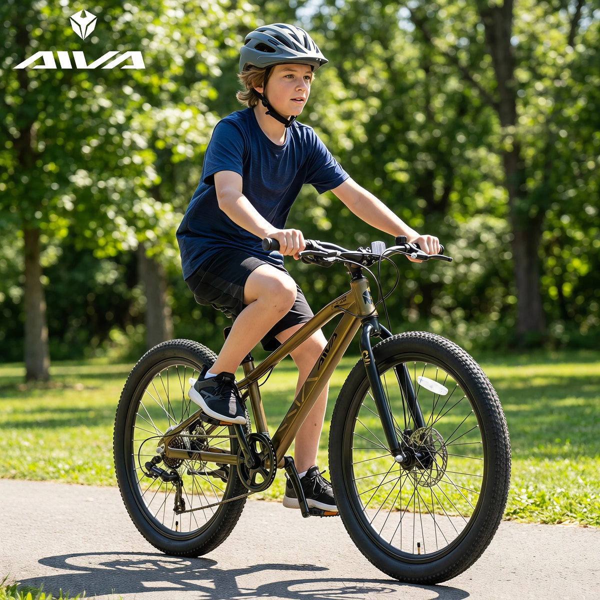 Aluminum Frame 7 Speed Hardtail Mountain Bike With Disc Brakes