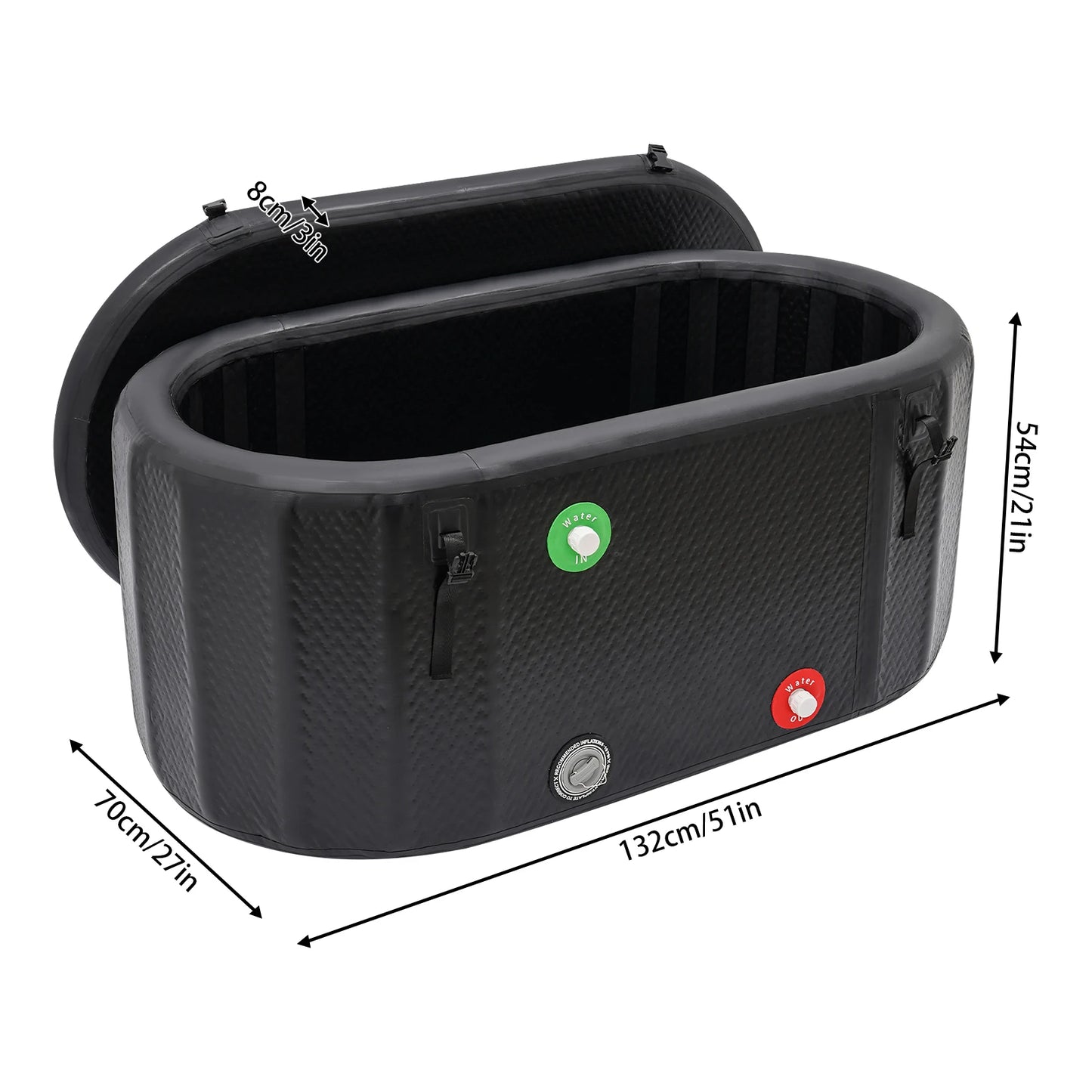 Bymaocar Portable Ice Bath Inflatable Bathtub For Athletic Recovery
