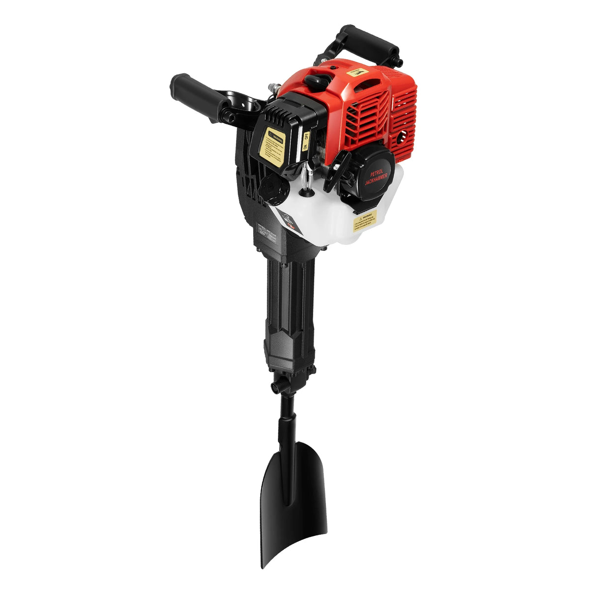 2-Stroke Garden Tree Digger 52cc 1900W, Portable Tree Transplanting Tool with Impact Shovel, Root Digger for Landscaping