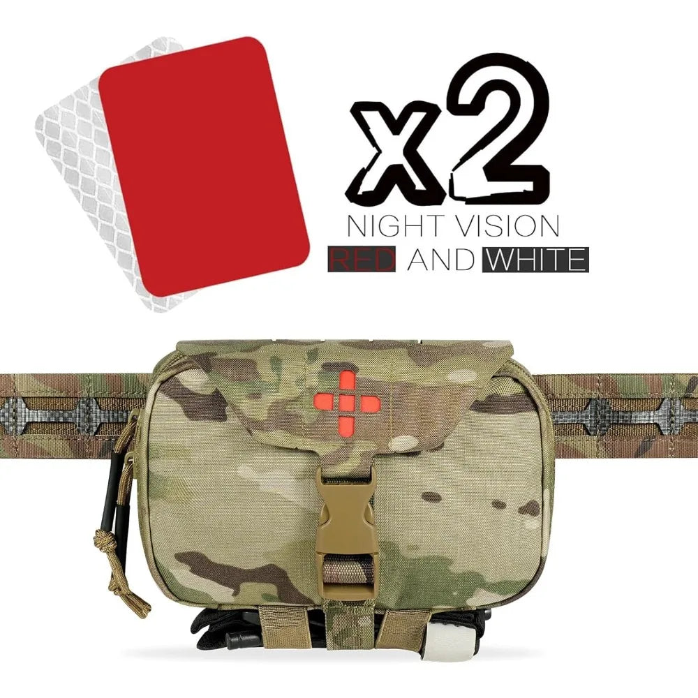 Rapid Deployment Tactical MOLLE Trauma Kit Pouch Quick Release Organizer