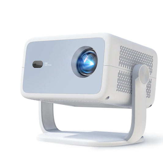 LynCast L018 Home Projector Native 1080P, 8K Decoding Android 14 WiFi6 BT5.4 Portable Movie Projector with 360° Correction