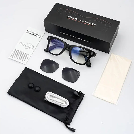 Sanvnet GS4 MAX Smart Eyewear 8MP Camera AI Dual Lenses
