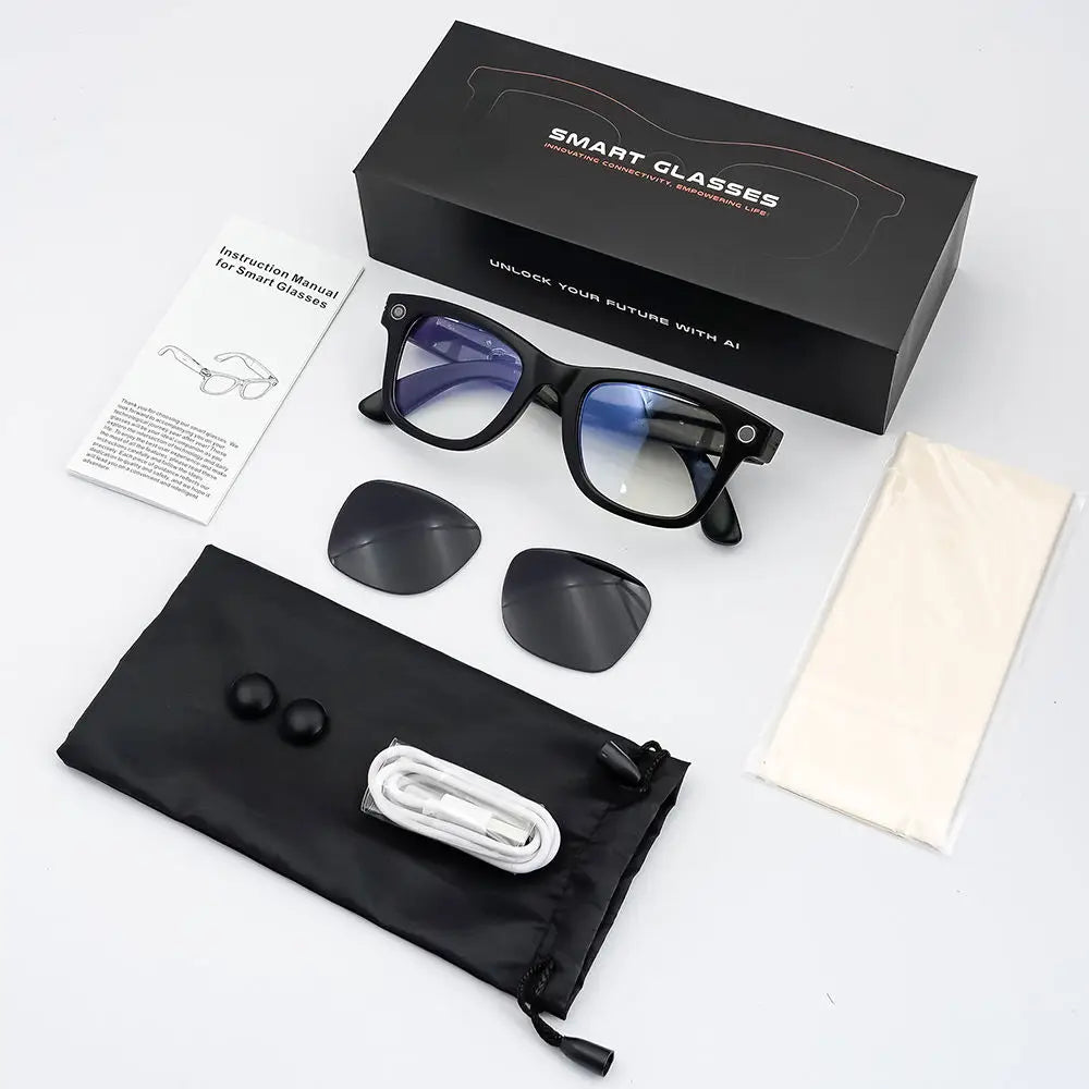 Smart Glasses GS4 MAX Dual Lenses 8MP 1080p Video Camera