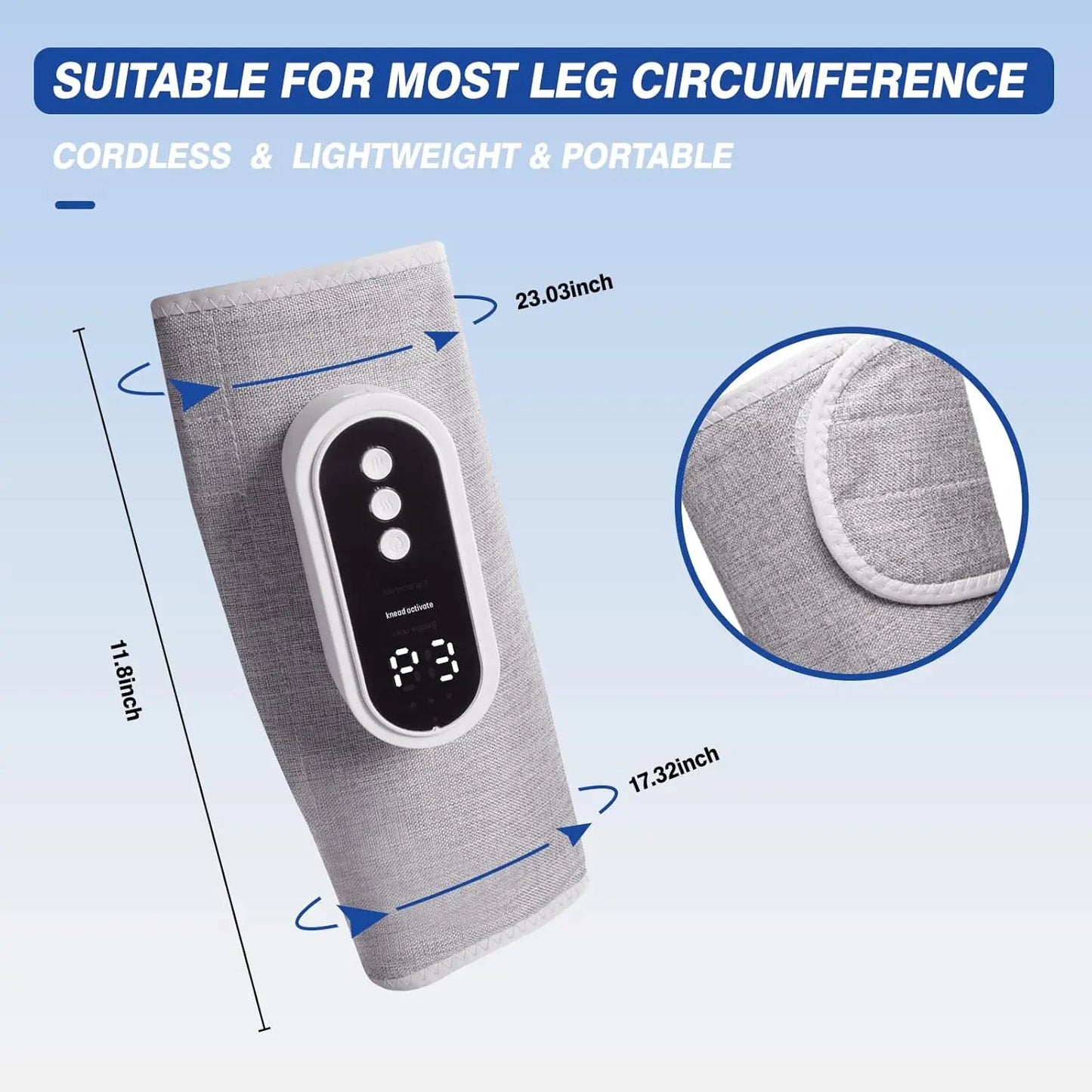 Leg Massager Calf Air Compression With Heat Three Intensity Levels