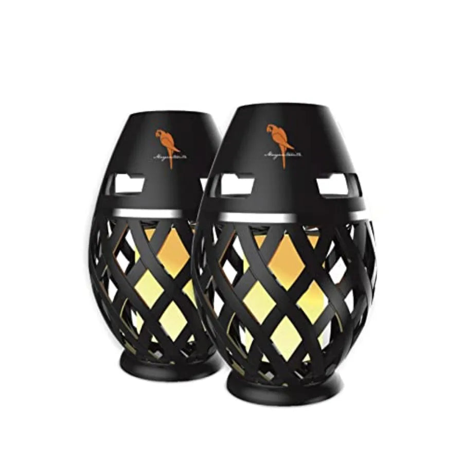 Margaritaville Tiki Torch - Waterproof Bluetooth Speaker Portable Party Speaker with Flickering LED Lights Perfect for Travel P