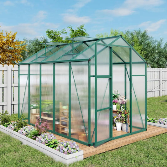 Outdoor Greenhouse With Aluminum Frame And Polycarbonate Panels