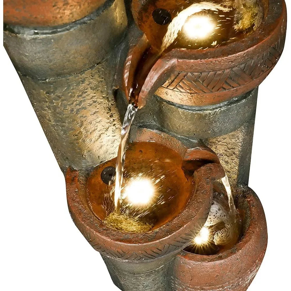 Five Tier Outdoor Garden Water Fountain Decor Resin Fountain