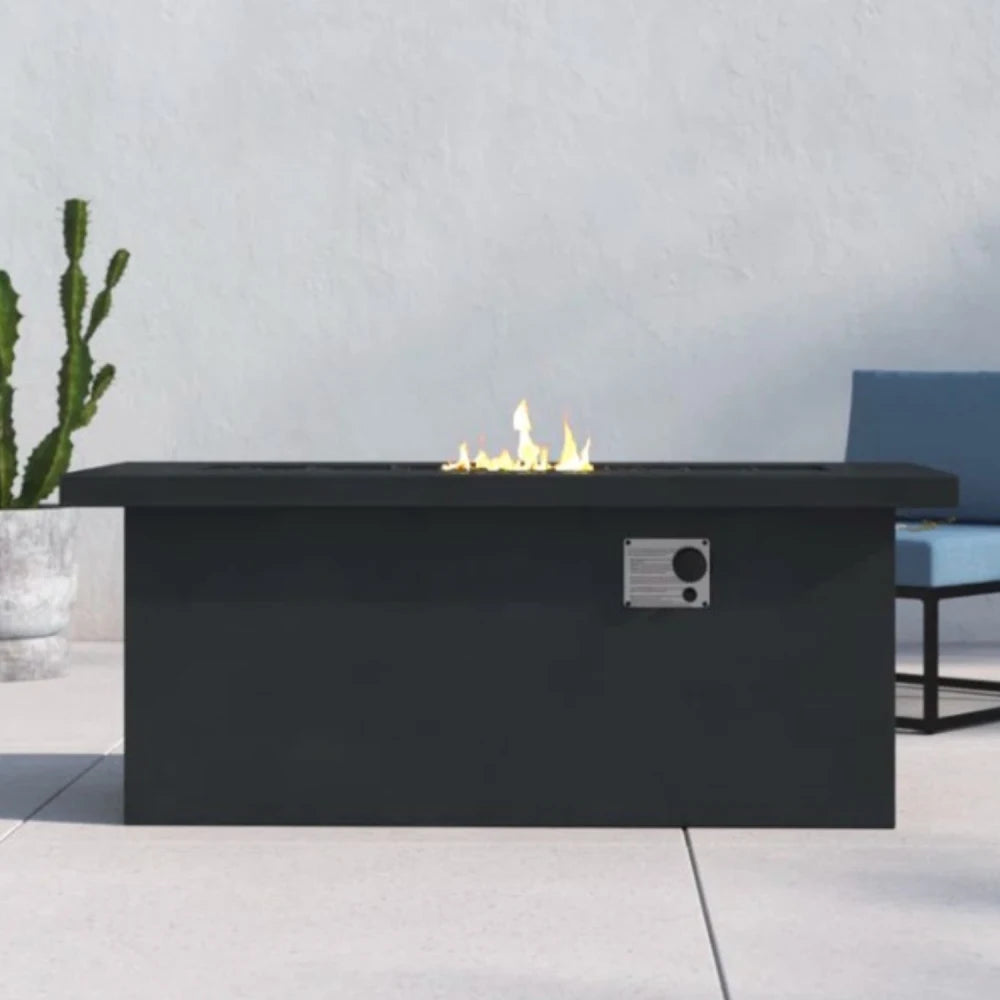 Concrete Outdoor Fire Pit Table For Propane Or Natural Gas