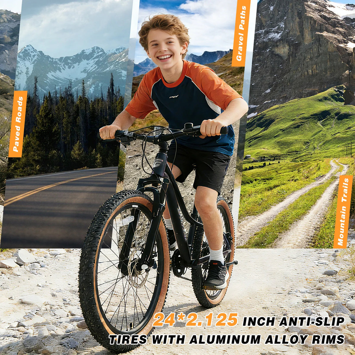 Spatial 7 Speed Aluminum Hardtail Mountain Bike With Disc Brakes
