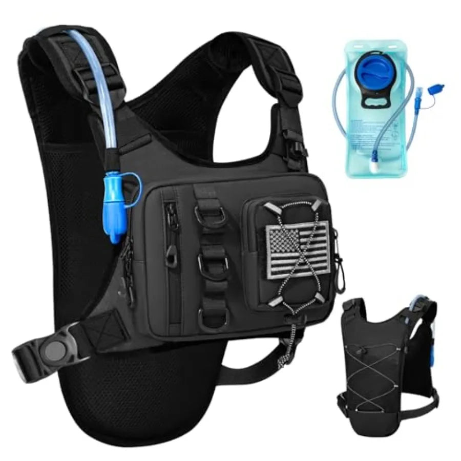 Outdoor Hydration Vest for Running and Hiking 2L Bladder