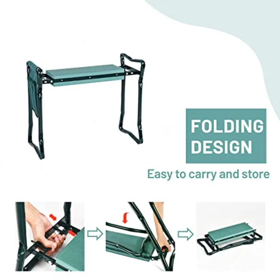 Garden Kneeler and Seat 2 In 1 Featuring EVA KneelingPad